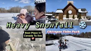 Heavy Snowfall In Canada 🇨🇦 | Places To Visit In Canada, Kitchener | Chicopee Tube |-20º C No Jobs