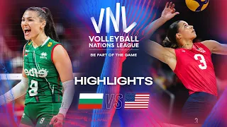 🇧🇬 BUL vs. 🇺🇸 USA - Highlights | Week 2 | Women's VNL 2024