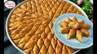 THE MOST IDEAL GUARANTEED BAKLAVA RECIPE FOR FESTIVAL❗️HOW TO MAKE CRASHY WALNUT HOME BAKLAVA❓️