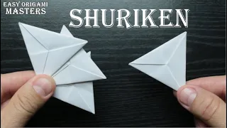 How to make a shuriken out of paper  Origami shuriken