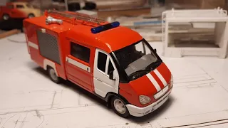 Модель пожарной газели.