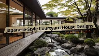 Contemporary Japanese Indoor Courtyard House Designs: Balancing Architecture and Nature