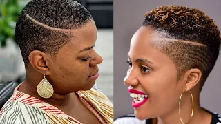 45 Edgy Fade Hair Cuts for Black Women with Short Hair in 2024|Trending Bob hairstyles to look young