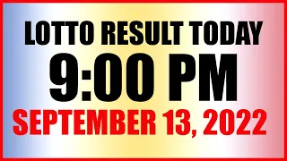 Lotto Result Today 9pm Draw September 13 2022 Swertres Ez2 Pcso
