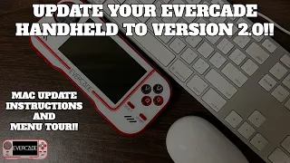 Evercade Handheld - Update to Firmware 2.0 on a Mac...and a Menu Tour!