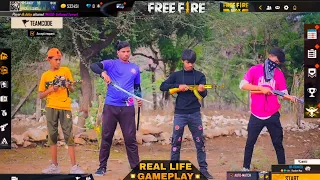 Free Fire Gameplay In Real Life | Comedy Video | Real Life Free Fire | Kar98 army