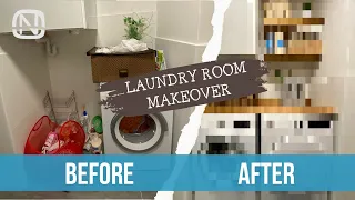 How to ORGANIZE a small laundry room: DIY ideas on a budget