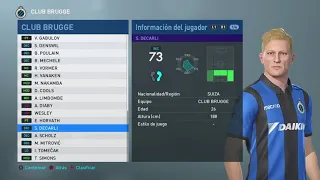 Pes 2019- Club Brugge Players Faces & Ratings