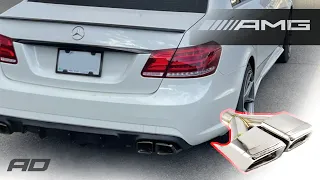 Installing AMG Exhaust Tips on my Mercedes E-Class (W212)
