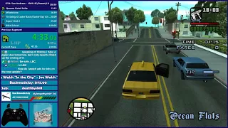 GTA San Andreas SF/Desert/LV 100% Speedrun - Hugo_One Twitch Stream - 3/28/2018