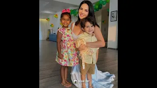 Sunny Leone #husband Daniel Weber kids Adopted Nisha Kaur #twin son Asher & Noah #shorts #sunnyleone