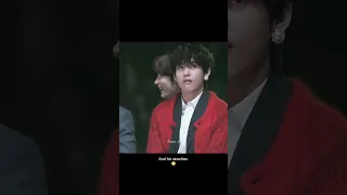 If V was watching her performance 😳 #jisoo #kimtaehyung