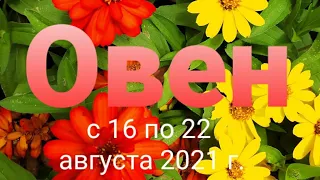 Овен Таро - гороскоп с 16 по 22 августа  2021 г.