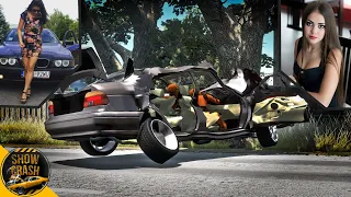 BeamNG Drive - Смерть в Прямом Эфире | Пьяные Девушки из Instagram Разбились