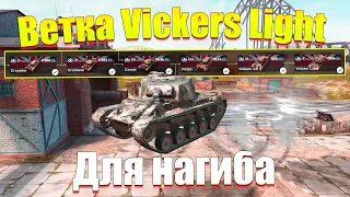 ВЕТКА VICKERS LIGHT АКТУАЛЬНА ДЛЯ ПРОКАЧКИ В 2022? ПЕРЕОБЗОР ВСЕХ ТАНКОВ ВЕТКИ WOT BLITZ