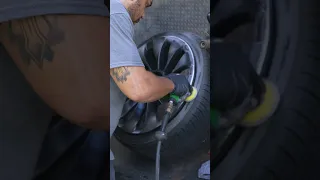 Tesla Model Y Uberturbine Curb Rash Wheel Repair