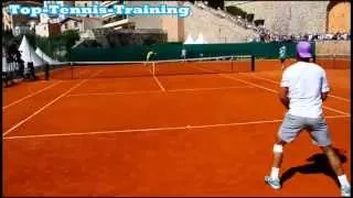 Rafael Nadal Training On Clay - Court Level View (Part 1)