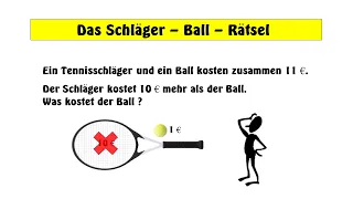 The perplexing bat-ball riddle - How much is the ball ?