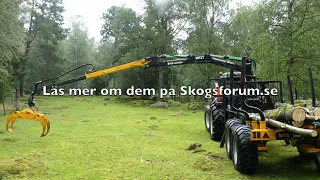 FTG Moheda M41T - new forest crane for logging trailers