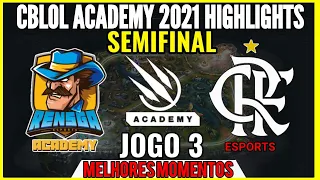 CBLOL ACADEMY Rensga vs Flamengo Highlights Jogo 3 | CBLOL Academy 2021 1ª Etapa SEMIFINAL 2