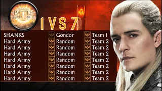 Gondor VS 7 Hard Army | BFME1 Patch 1.06 Gameplay