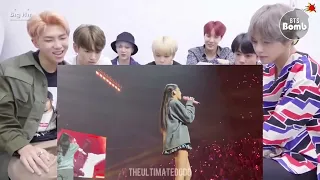 BTS reaction- BLACKPINK stay concert