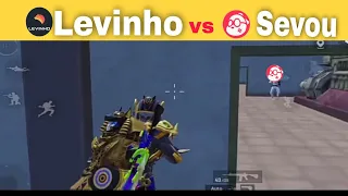 Levinho vs Sevou 1v4 Best Moments Pubg Mobile || Levinho  || Sevou Pubg Mobile || Sevou vs Levinho |