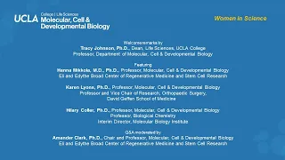 UCLA Molecular, Cell & Developmental Biology "Women in Science"