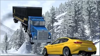 BeamNG Drive Insane Trucking Jumps #1 - Insanegaz