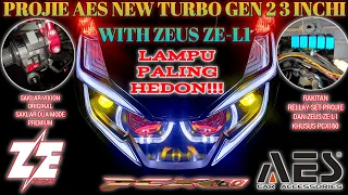 #PCX160 PROJIE PROJECTOR AES NEW TURBO GEN 2 PALING HEDON @aderiyan29