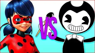 ЛЕДИ БАГ И СУПЕР КОТ VS БЕНДИ | СУПЕР РЭП БИТВА | Miraculous season 2 Bendy and the ink Machine song