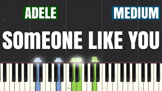 Adele - Someone Like You Piano Tutorial | Medium