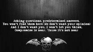 Avenged Sevenfold - Desecrate Through Reverance [Lyrics on screen] [Full HD]