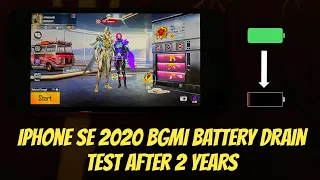 iPhone SE 2020 BGMI/PUBG Battery Drain Test | 100 to 0% | BGMI Gameplay in iPhone SE 2020 |