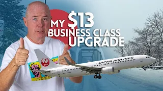 My $13 upgrade to business class on JAL