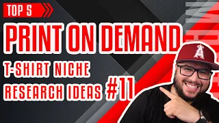 Top 5 Print on Demand T Shirt Niche Research Ideas 2022 #11 Merch by Amazon | Low Competition Niches