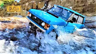 RC Car SCX10 II Range Rover Classic Valley Rock Crawling