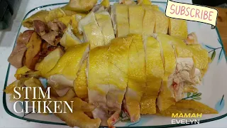 Resep ayam kukus ( steam chicken Chinese style)