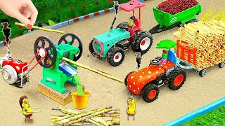 diy tractor mini making sugarcane juice machine science project|sugarcane A-Z process|@NsTvKing