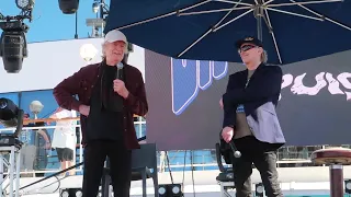Justin Hayward - Q & A - On the Blue Cruise- Pool Stage -NCL Pearl - Crazy Fan- Moody Blues