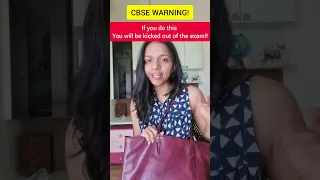 CBSE WARNING to students! Don't take these to exam centres #cbseboardexam2023