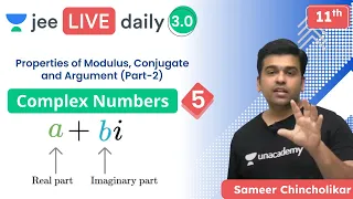 JEE: Complex Numbers L5 | Unacademy JEE | IIT JEE Maths | Sameer Chincholikar