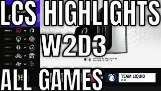 LCS Highlights ALL GAMES W2D3 Spring 2021