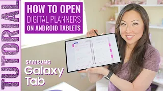 TUTORIAL How to Open A Digital Planner on Android - Samsung Tab S8 Ultra