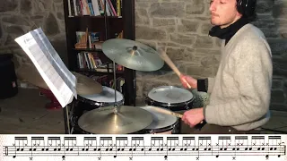 4 over 3 in 4/4 (Metric Modulation exercise JAZZ) [John Riley - Beyond Bop Drumming]