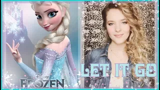 Let It Go Lyric Video - Frozen Disney Idina Menzel Sarah Cleary cover