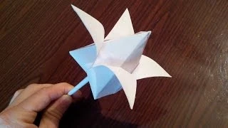 🌹Как сделать тюльпан оригами, tulip origami (Marc Kirschenbaum)
