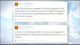 Malema disputes Zuma's version on recalling Mbeki