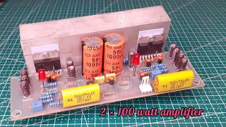 100 WATT POWER AMP with TDA 7293/ TDA 7294...