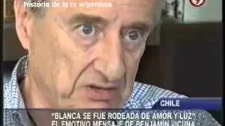 HISTORIA DE LA TV ARGENTINA: EL CONMOVEDOR ADIOS A BLANCA VICUÑA / 2012